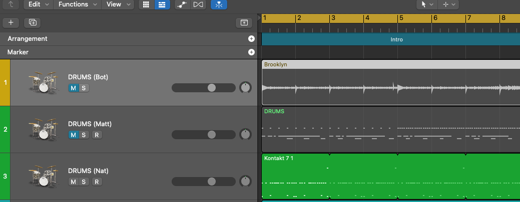 All good songs need three drum tracks, right?