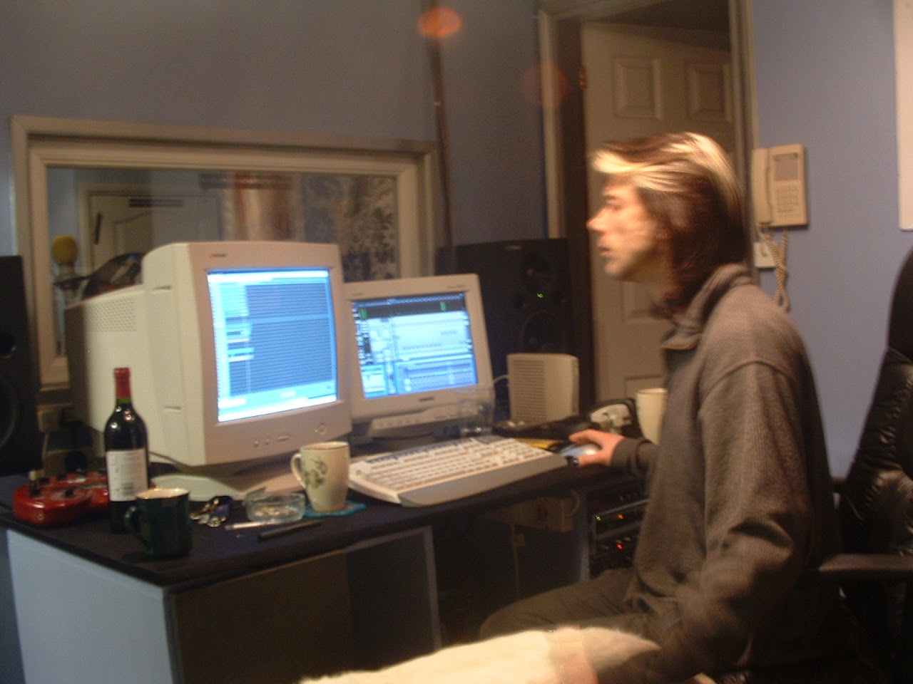 The producer in the studio we went to in 2003, who I’m fairly sure was stoned the entire time we were there