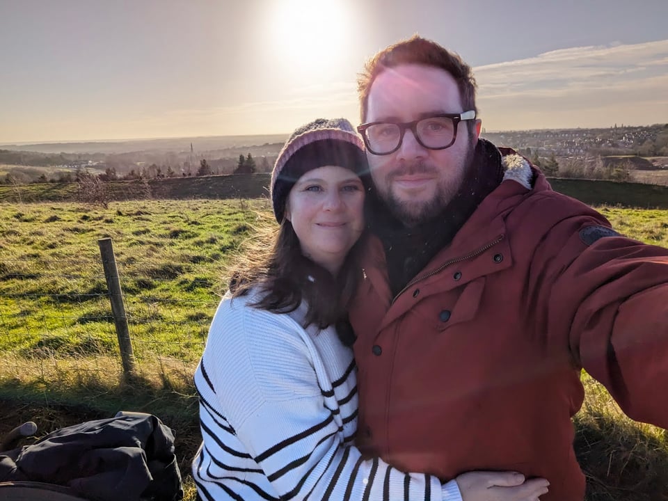 The two of us on New Year's Day 2024