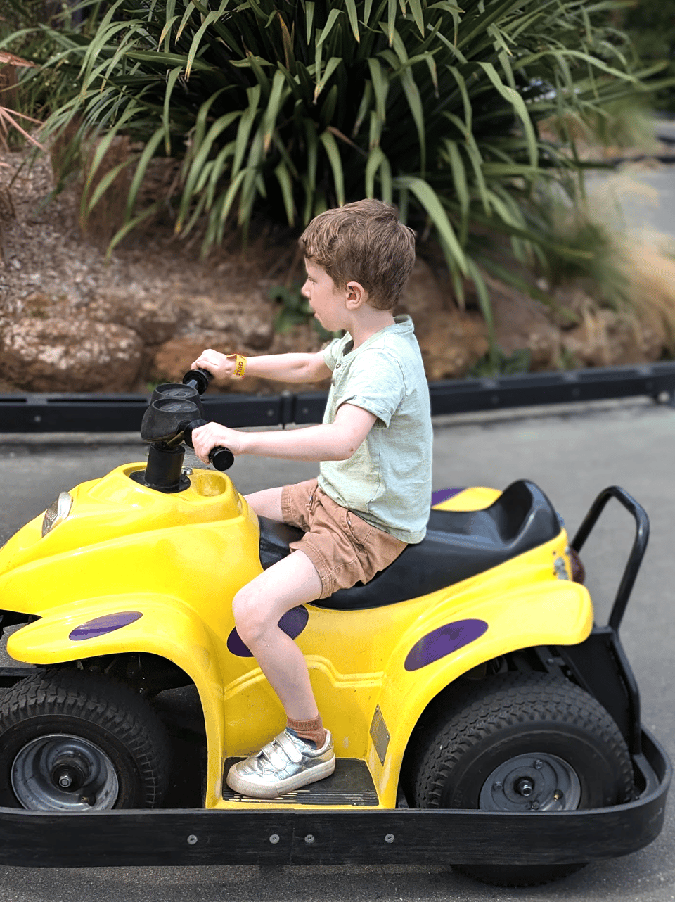 Imagine this child yelling at you for cutting him up and you’re halfway there